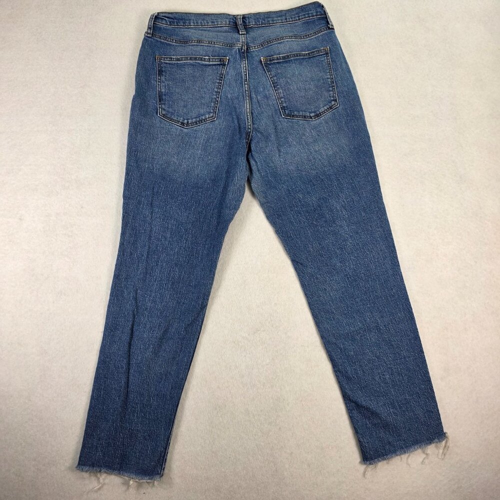 Universal‎ Thread High Rise Slim Straight Jeans Size 12R Blue Stretch Button Fly - Picture 4 of 9